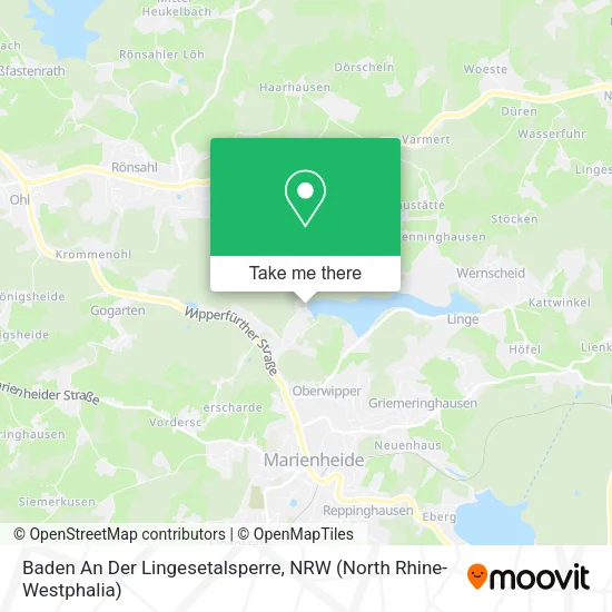 Карта Baden An Der Lingesetalsperre