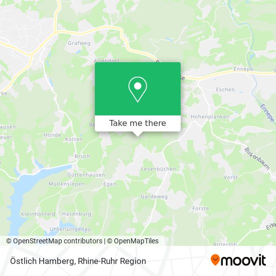 Östlich Hamberg map
