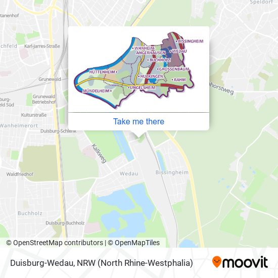 Duisburg-Wedau map