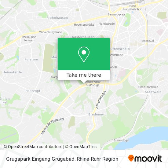 Grugapark Eingang Grugabad map