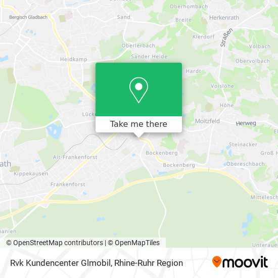 Rvk Kundencenter Glmobil map