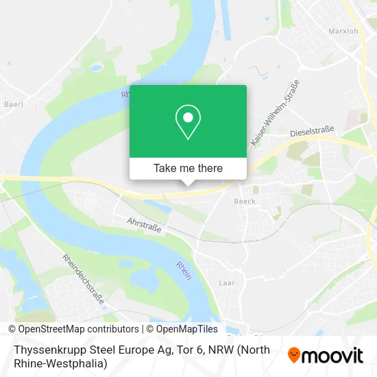 Карта Thyssenkrupp Steel Europe Ag, Tor 6