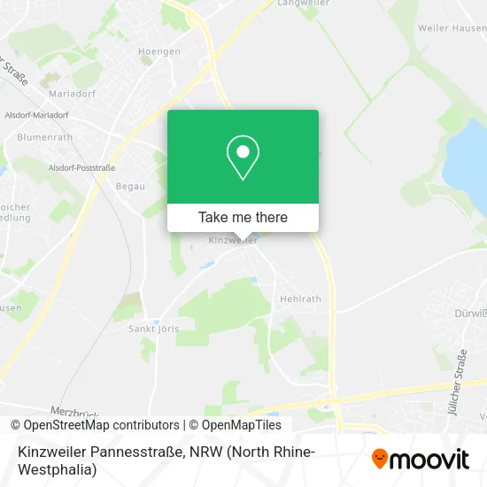 Карта Kinzweiler Pannesstraße