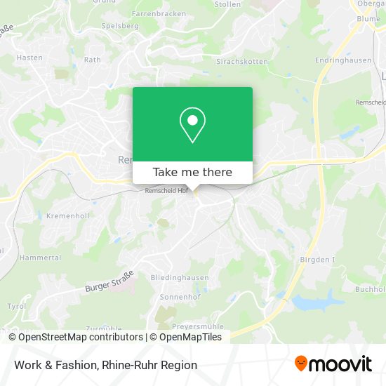 Work & Fashion map