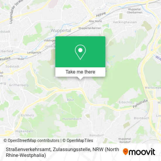 Карта Straßenverkehrsamt, Zulassungsstelle