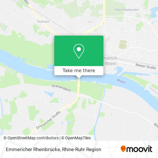 Emmericher Rheinbrücke map