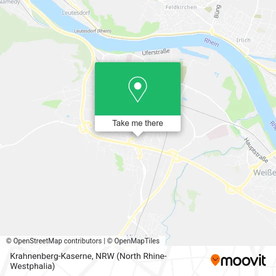 Krahnenberg-Kaserne map