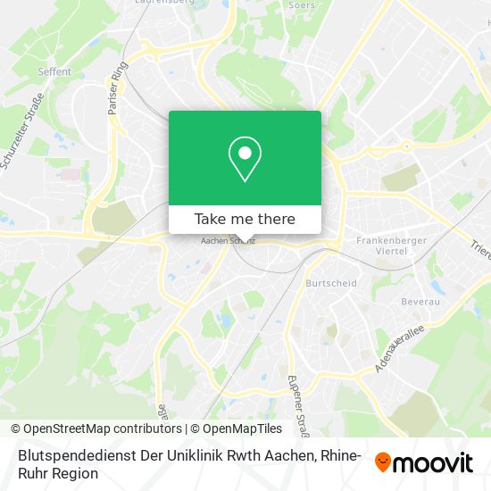Blutspendedienst Der Uniklinik Rwth Aachen map
