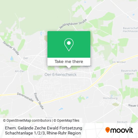Ehem. Gelände Zeche Ewald Fortsetzung Schachtanlage 1 / 2/3 map