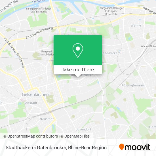 Stadtbäckerei Gatenbröcker map