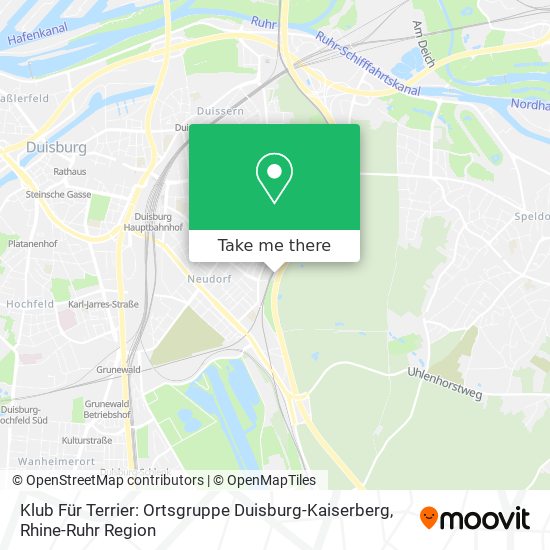 Klub Für Terrier: Ortsgruppe Duisburg-Kaiserberg map