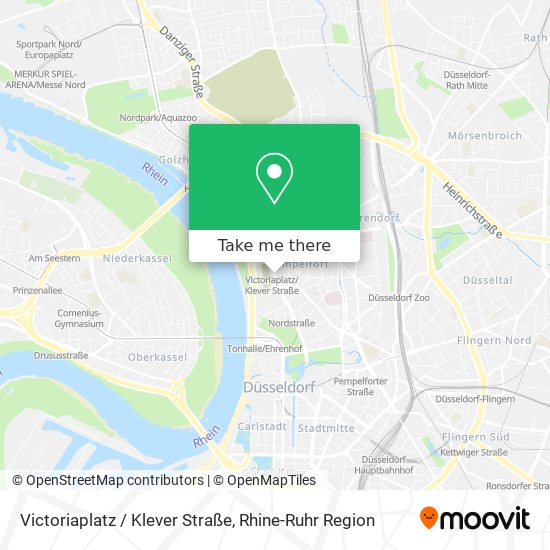 Карта Victoriaplatz / Klever Straße
