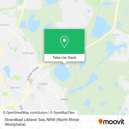 Strandbad Liblarer See map