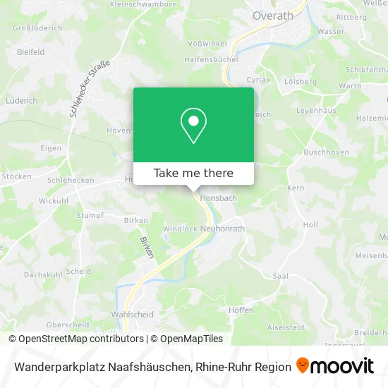 Карта Wanderparkplatz Naafshäuschen