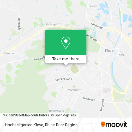 Карта Hochseilgarten Kleve