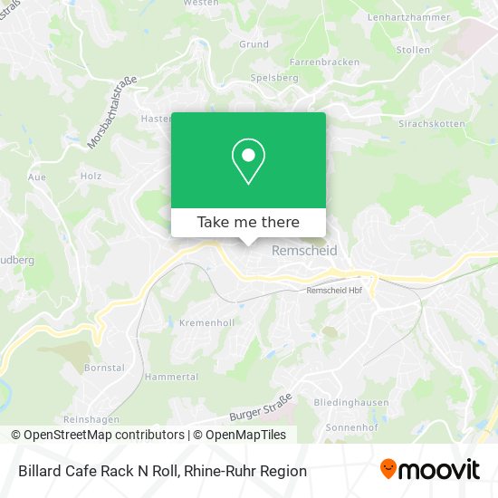 Billard Cafe Rack N Roll map