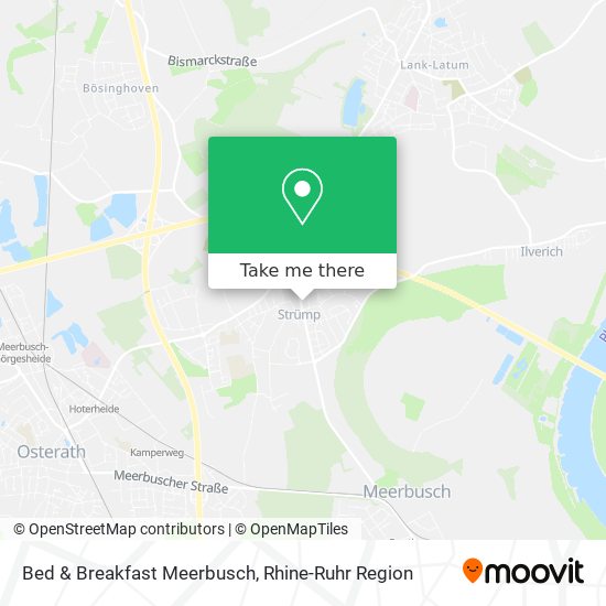 Bed & Breakfast Meerbusch map