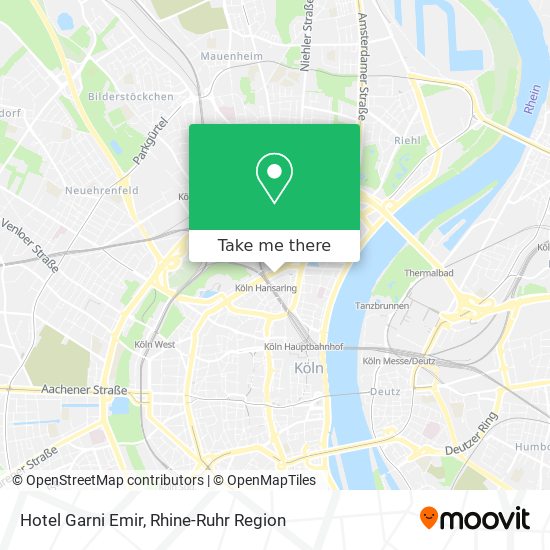Hotel Garni Emir map