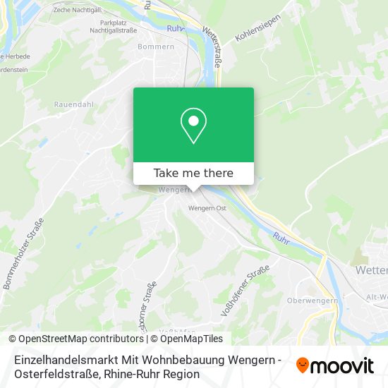 Einzelhandelsmarkt Mit Wohnbebauung Wengern - Osterfeldstraße map