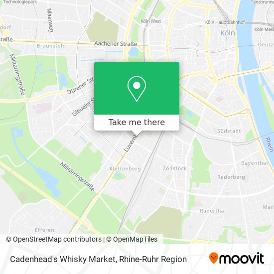 Cadenhead's Whisky Market map