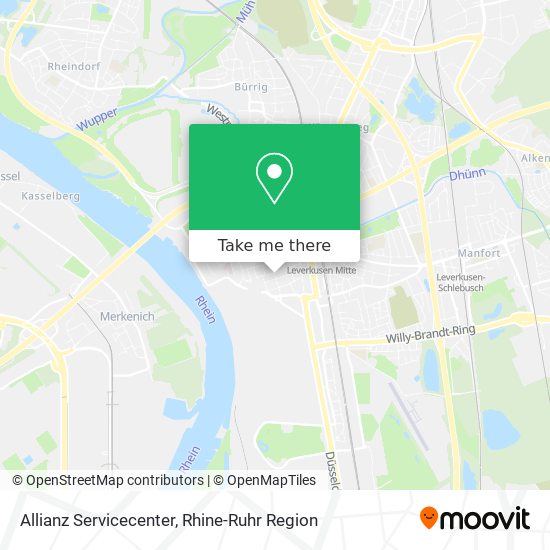 Allianz Servicecenter map