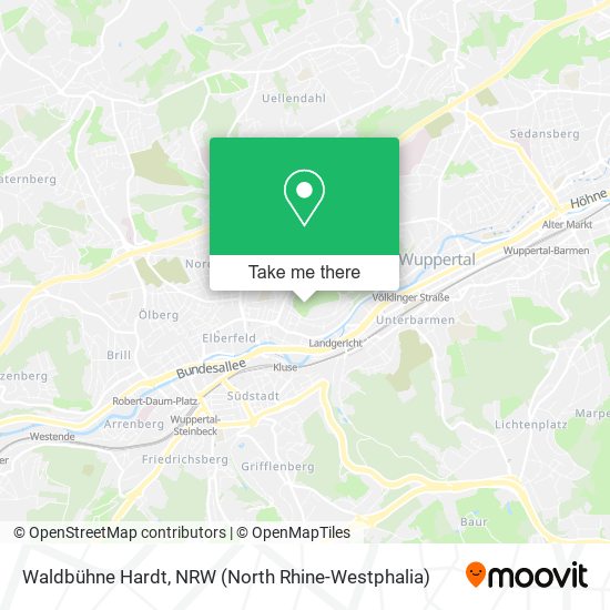 Waldbühne Hardt map