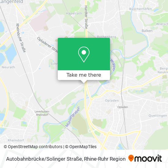 Autobahnbrücke/Solinger Straße map