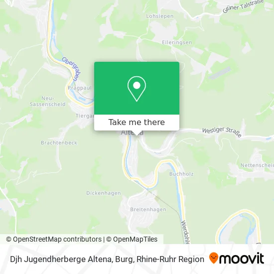 Карта Djh Jugendherberge Altena, Burg