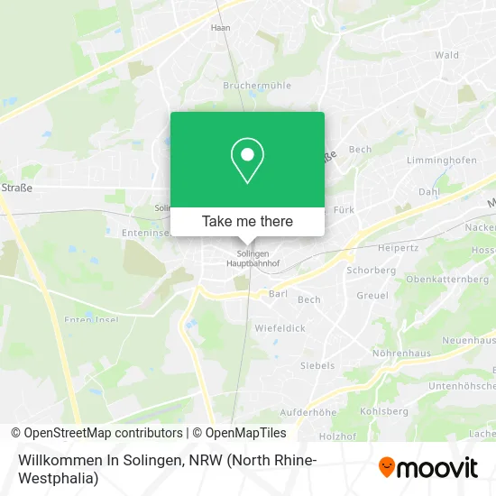 Willkommen In Solingen map