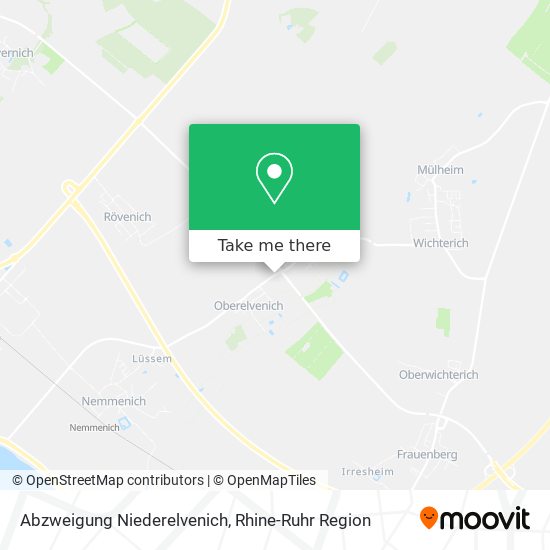 Abzweigung Niederelvenich map