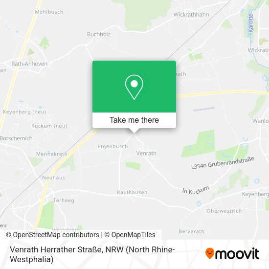 Карта Venrath Herrather Straße