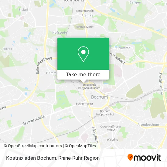 Карта Kostnixladen Bochum