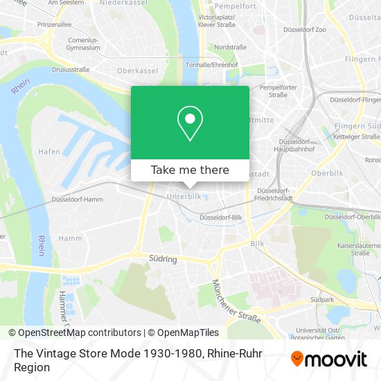 The Vintage Store Mode 1930-1980 map