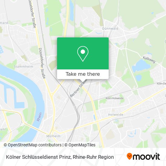 Kölner Schlüsseldienst Prinz map