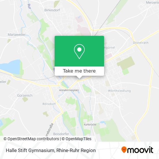 Halle Stift Gymnasium map