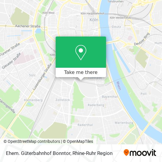 Ehem. Güterbahnhof Bonntor map