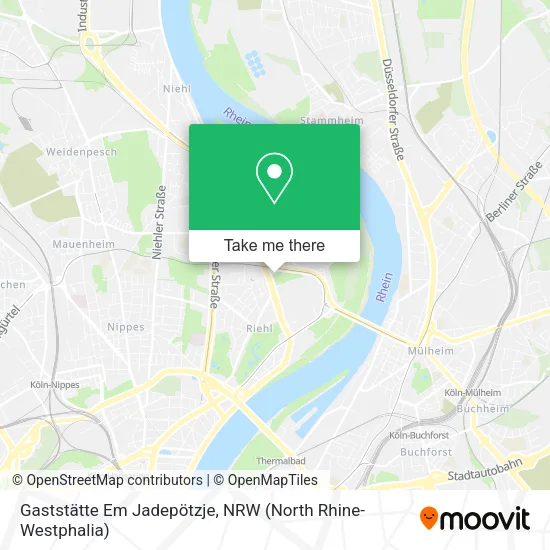 Gaststätte Em Jadepötzje map