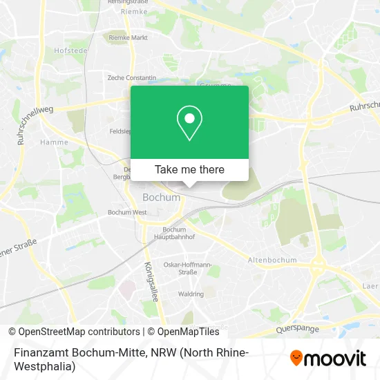 Finanzamt Bochum-Mitte map