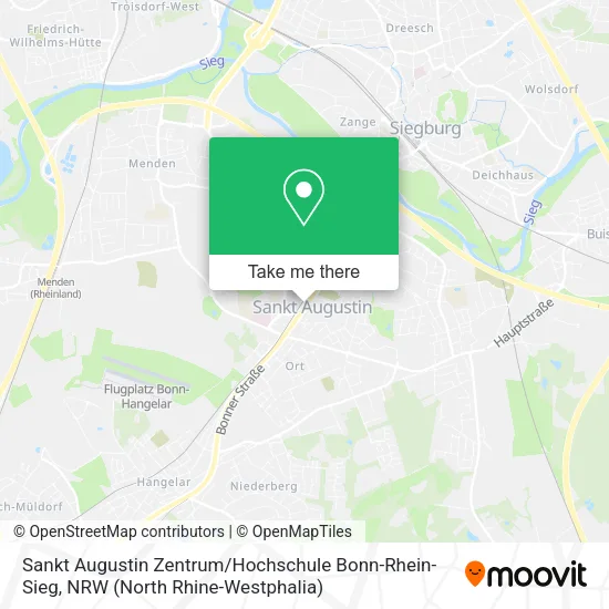 Карта Sankt Augustin Zentrum / Hochschule Bonn-Rhein-Sieg