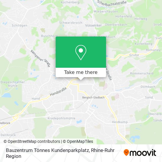 Bauzentrum Tönnes Kundenparkplatz map