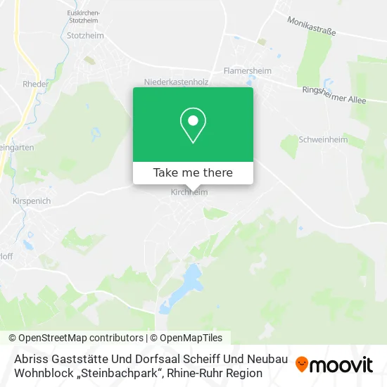 Карта Abriss Gaststätte Und Dorfsaal Scheiff Und Neubau Wohnblock „Steinbachpark“