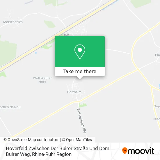 Карта Hoverfeld Zwischen Der Buirer Straße Und Dem Buirer Weg