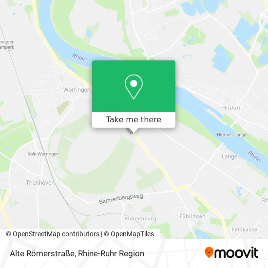 Карта Alte Römerstraße