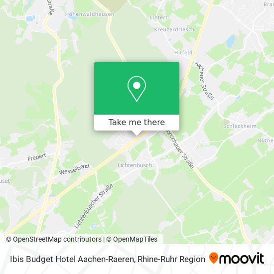 Ibis Budget Hotel Aachen-Raeren map