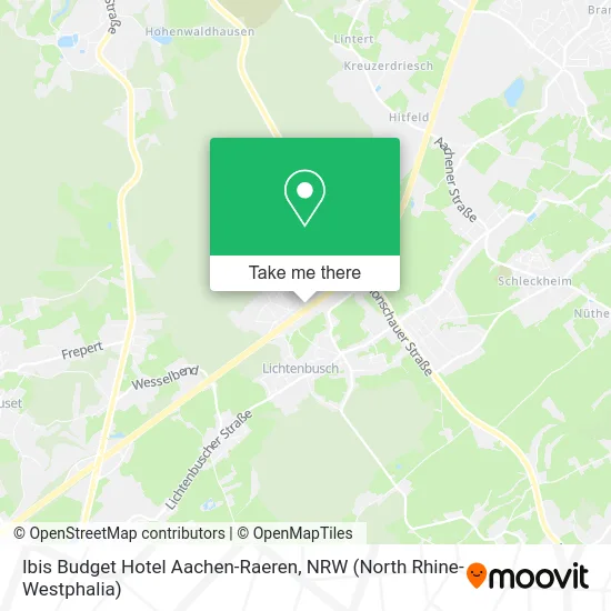 Карта Ibis Budget Hotel Aachen-Raeren