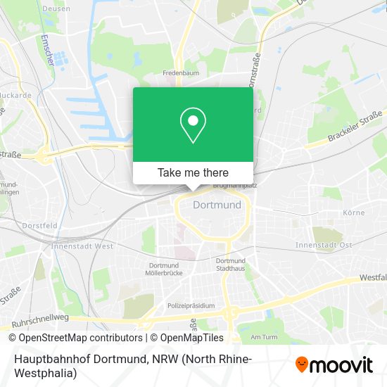 Hauptbahnhof Dortmund map