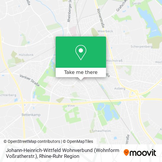 Johann-Heinrich-Wittfeld Wohnverbund (Wohnform Voßratherstr.) map