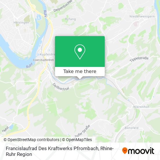 Francislaufrad Des Kraftwerks Pfrombach map