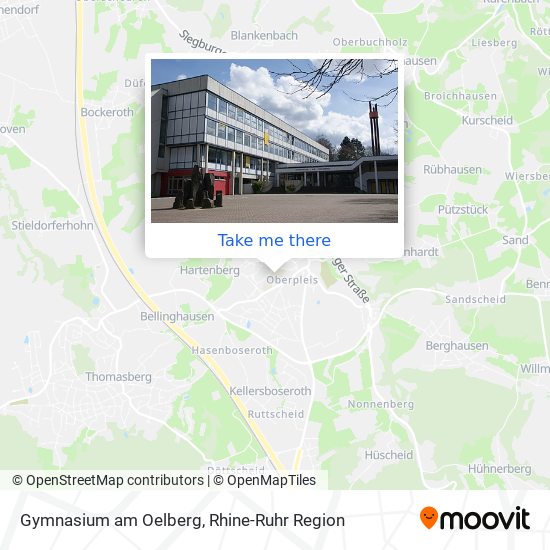 Gymnasium am Oelberg map