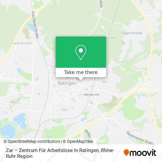 Zar – Zentrum Für Arbeitslose In Ratingen map